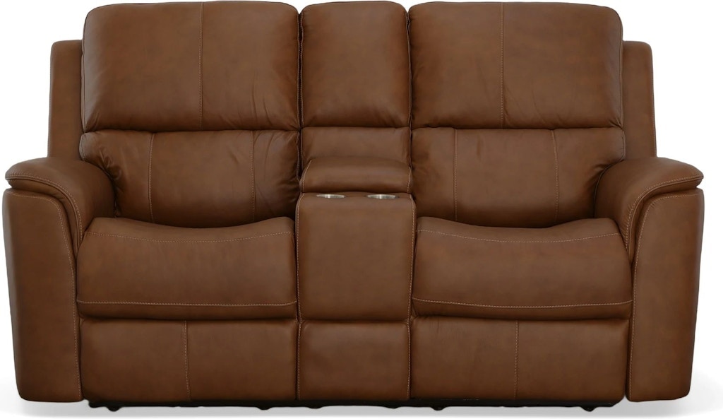NICENESS 24AW LOWE.H.H – PETIT BROWN Hale Power Reclining Loveseat w/Console Power Headrest/Lumbar